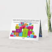 ダニー・ダックからのメリークリスマスのお知らせ 案内状 (裏面)