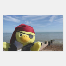 ダニー・ダック海賊の長方形ステッカー