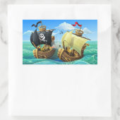 ダニー・ダック海賊の長方形ステッカー 長方形シール (バッグ)