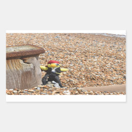 ダニー・ダック海賊の長方形ステッカー 長方形シール