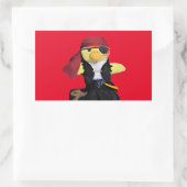 ダニー・ダック海賊の長方形ステッカー 長方形シール (バッグ)