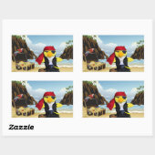 ダニー・ダック海賊の長方形ステッカー 長方形シール (シート)