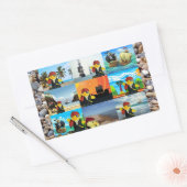 ダニー・ダック海賊コラージュ長方形ステッカー 長方形シール (封筒)