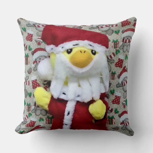 ダニー・ダック・サンタ クリスマス スロー枕 クッション (正面)