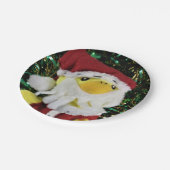 ダニー・ダック・サンタ。紙プレート ペーパープレート (アングル)