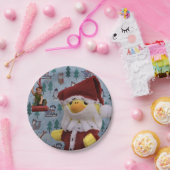 ダニー・ダック・サンタ。紙プレート ペーパープレート (パーティー)