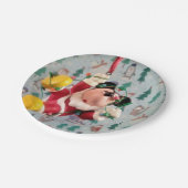 ダニー・ダック・サンタ。紙プレート ペーパープレート (アングル)