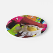 ダニー・ダック・サンタ。紙プレート ペーパープレート (アングル)