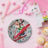 ダニー・ダック・サンタ。紙プレート ペーパープレート (パーティー)