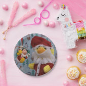 ダニー・ダック・サンタ。紙プレート ペーパープレート (パーティー)