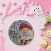 ダニー・ダック・サンタ。紙プレート ペーパープレート (パーティー)