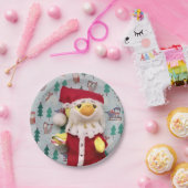 ダニー・ダック・サンタ。紙プレート ペーパープレート (パーティー)