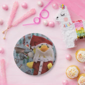 ダニー・ダック・サンタ。紙プレート ペーパープレート (パーティー)