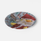 ダニー・ダック・サンタ。紙プレート ペーパープレート (アングル)