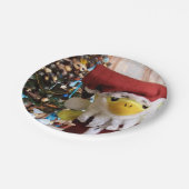 ダニー・ダック・サンタ。紙プレート ペーパープレート (アングル)