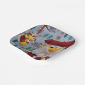 ダニー・ダック・サンタ。紙プレート ペーパープレート (傾斜あり)