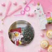 ダニー・ダック・サンタ。紙プレート ペーパープレート (パーティー)