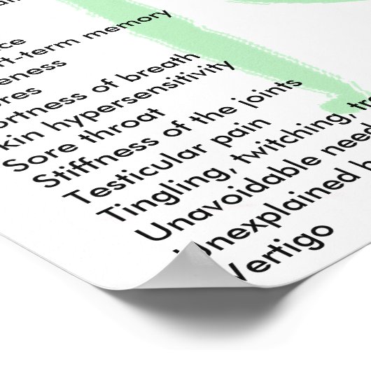 ダニ媒介感染症の症状教育ポスター ポスター (角)