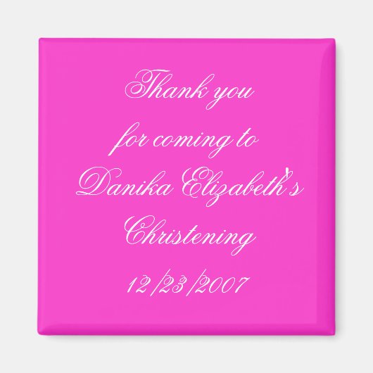 ダニ感謝していカ来・エリザベスのクリステに行って… マグネット (正面)