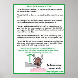 ダニ教育ポスターの削除方法 ポスター