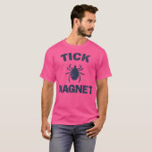 ダニ磁石キャンおもしろいピング及びハイキングバグシャツ Tシャツ (正面フル)
