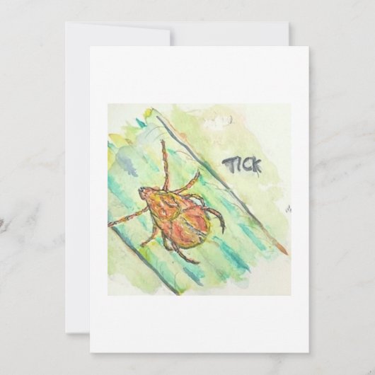ダニ グリーティングカード 招待状 (正面)