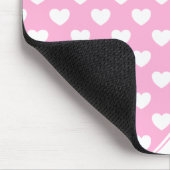 ダニ – 名前をカスタムするテンプレート、パステルピンク マウスパッド (コーナー)