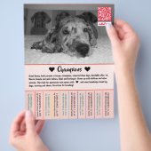 ダネの子犬フライヤーを売る チラシ (手)