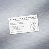 ダネエレガントガーリーリオンフローリストプロフェッショナル マグネット名刺 (インサイチュ)