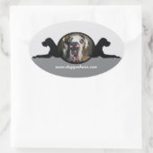 ダネスティカー 楕円形シール (バッグ)