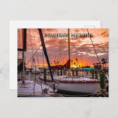ダネディンマリーナサンセットフロリダ ポストカード (正面/裏面)