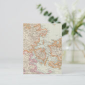 ダネマルク – デンマークの地図 ポストカード (スタンド正面)