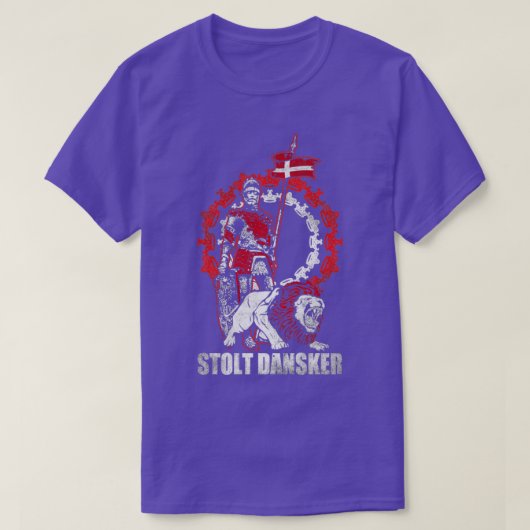 ダネ誇りを持ったストルトダンスカー1 Tシャツ (デザイン正面)