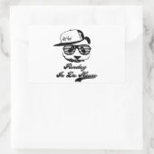 ダハウスのパンドラ(Pandaz)に住む。ゲットパンダ 長方形シール (バッグ)