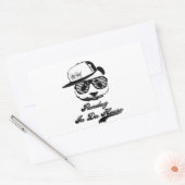 ダハウスのパンドラ(Pandaz)に住む。ゲットパンダ 長方形シール (封筒)