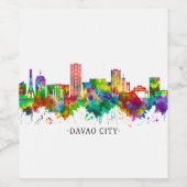 ダバオ市フィリピンスカイライン ワインラベル (シングルラベル)