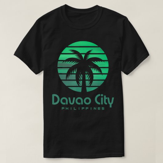 ダバオ市フィリピン Tシャツ (デザイン正面)