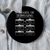 ダバッギングコンピュータ・プログラミングの6つのステージのコーディング 缶バッジ (インサイチュ)