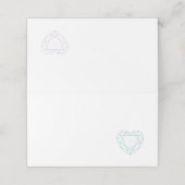 ダパーソナライズされたイヤハート プレイスカード (外部開封)