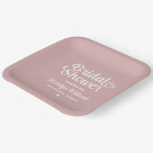 ダパーソナライズされたスティバラ結婚ブライダルシャワー ペーパープレート (傾斜あり)