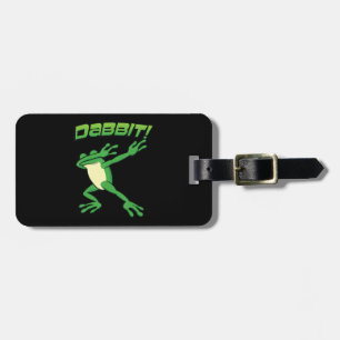 ダビおもしろいングフロッグトードヒップホップダブダンスダビット ラゲッジタグ