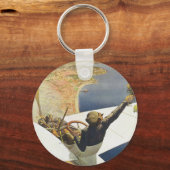 ダビエーションニース会議 キーホルダー (正面)