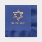 ダビシンプルデの#1姓の星 箔ナプキン (正面)