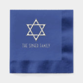 ダビシンプルデの#3姓の星 箔ナプキン (正面)