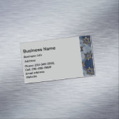 ダビッカスタムド・ビジネス・カードの金ゴールド・ブルー・グレー・スター マグネット名刺 (インサイチュ)