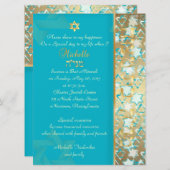 ダビッグランジド/ディービー背景のPixDezinesスター 招待状 (正面/裏面)