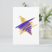 ダビッドカードの水色スター サンキューカード (スタンド正面)