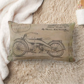 ダビッドソンオートバイパテントビックハーレーペンディングバイク ランバークッション (ブランケット)