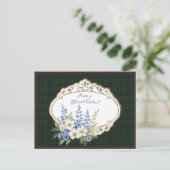 ダビッドソンスコティモダンッシュタータンチェックイースターフローラ シーズンポストカード (スタンド正面)