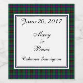 ダビッドソンスコティ結婚ッシュワインラベル ワインラベル (シングルラベル)